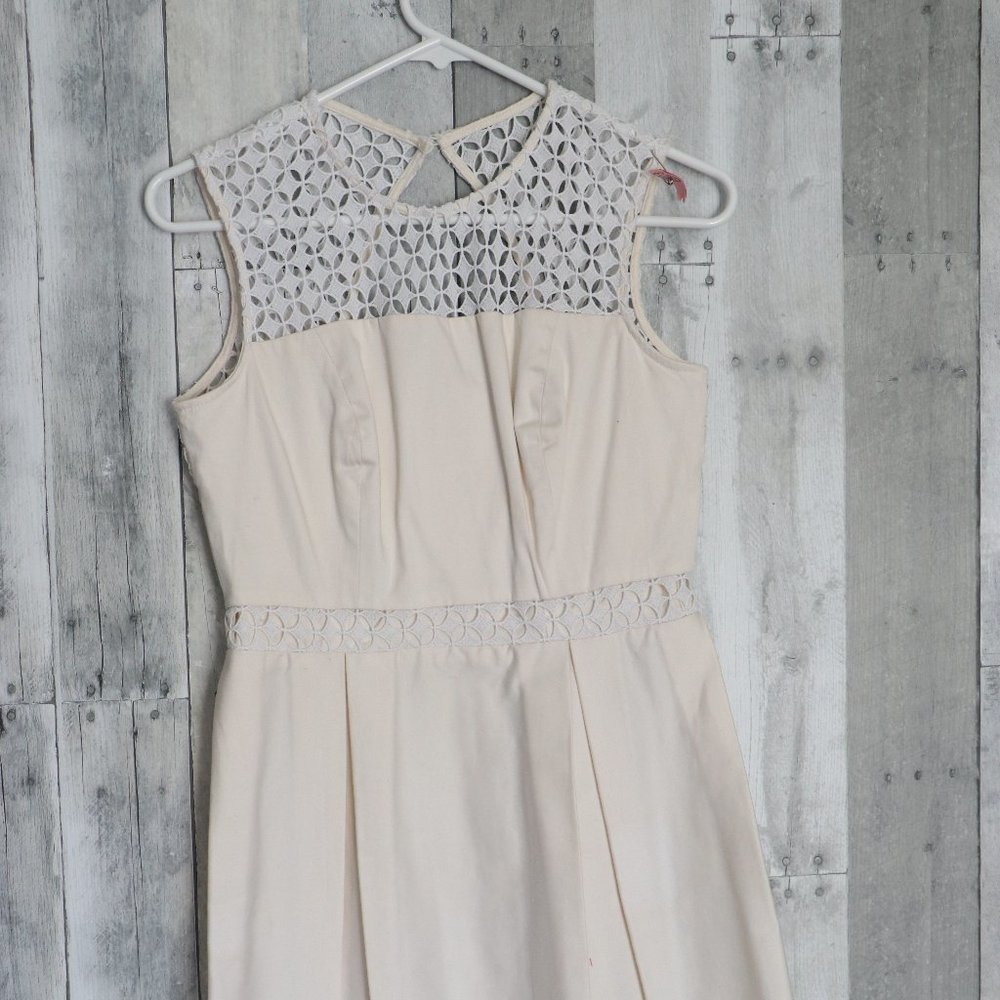 Calvin Klein | Women's Off White Cream Flare Dress